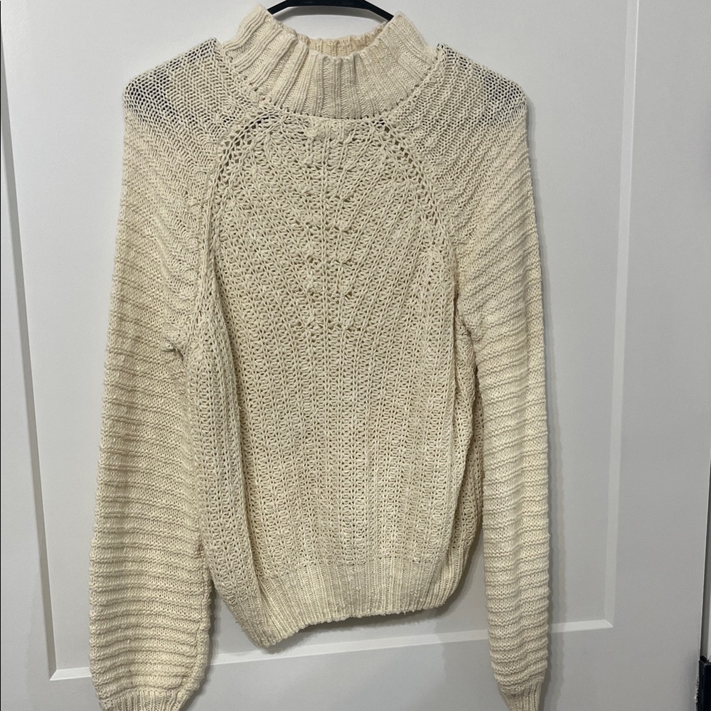 Altar”d state Cozy Cream Knit Sweater